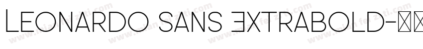 Leonardo Sans Extrabold字体转换